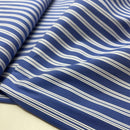 Weiche Baumwolle Stoff für Bekleidung Streifen Muster blau