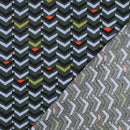 Cotton Satin Baumwolle Muster oliv