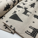 Swafing Christmas Canvas Stoff Weihnachten beige