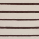 Jersey Stoff Streifen Swafing Isa creme braun