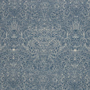 Swafing Autumn Damask Jersey Stoff by Bienvenido Colorido blau