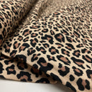 Swafing Meltem Double Gauze Baumwolle Stoff Leo Animal Print braun