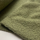 Boucle Stoff Jackenstoff grün