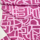 Viskose Stoff Webware Muster rosa