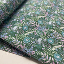 Swafing Baumwolle Stoff Happy Blooms by Claire`s Creative grün