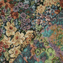 Gobelin Stoff Blumen Muster bunt