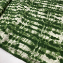 Viskose Stoff Webware Batik Muster grün