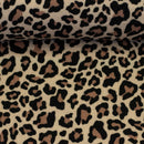 Swafing Meltem Double Gauze Baumwolle Stoff Leo Animal Print braun