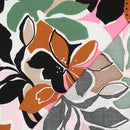 Viskose Stoff Blumen rosa bunt