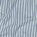 Musselin Double Gauze Baumwolle Streifen hellblau