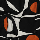 Leinen Viskose Stoff Muster schwarz braun