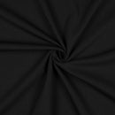 Cotton Interlock Jersey Stoff schwarz