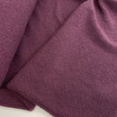 Teddy Boucle Stoff Jackenstoff beere