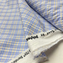 Fibre Mood Baumwolle Stoff kariert blau