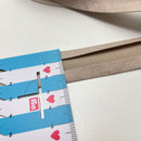 1 Meter Velour Schrägband - 25mm - beige uni