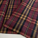 Baumwoll Flanell Stoff Swafing Maverick bordeaux schwarz Karo kariert