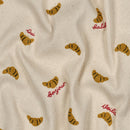 Jennifer  Bouron Rippjersey Stoff Muster Croissant