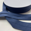 1 Meter Double Gauze Schrägband - 30mm - blau