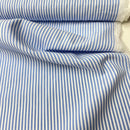 Cotton Baumwolle Webware Streifen blau