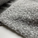 Boucle Stoff Jackenstoff grau meliert