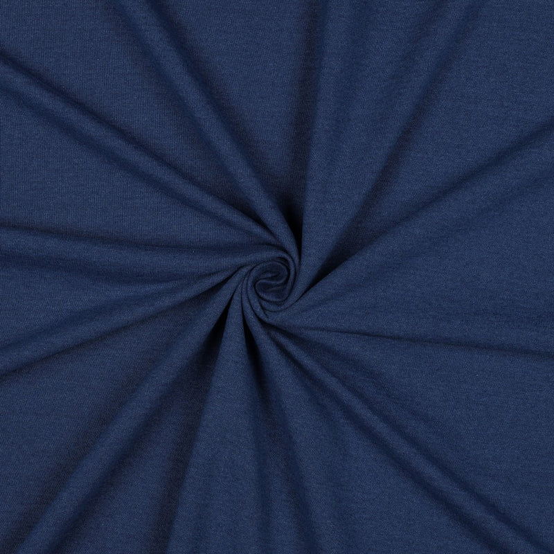 Denim French Terry Sweat Stoff blau