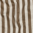 Poppy Design Beschichtete Baumwolle Canvas Stoff Streifen beige