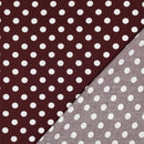 Viskose Stoff Webware Punkte Polka Dots bordeaux rot