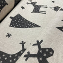 Swafing Christmas Canvas Stoff Weihnachten beige