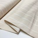 Fibre Mood Poplin Baumwolle Stoff beige Streifen