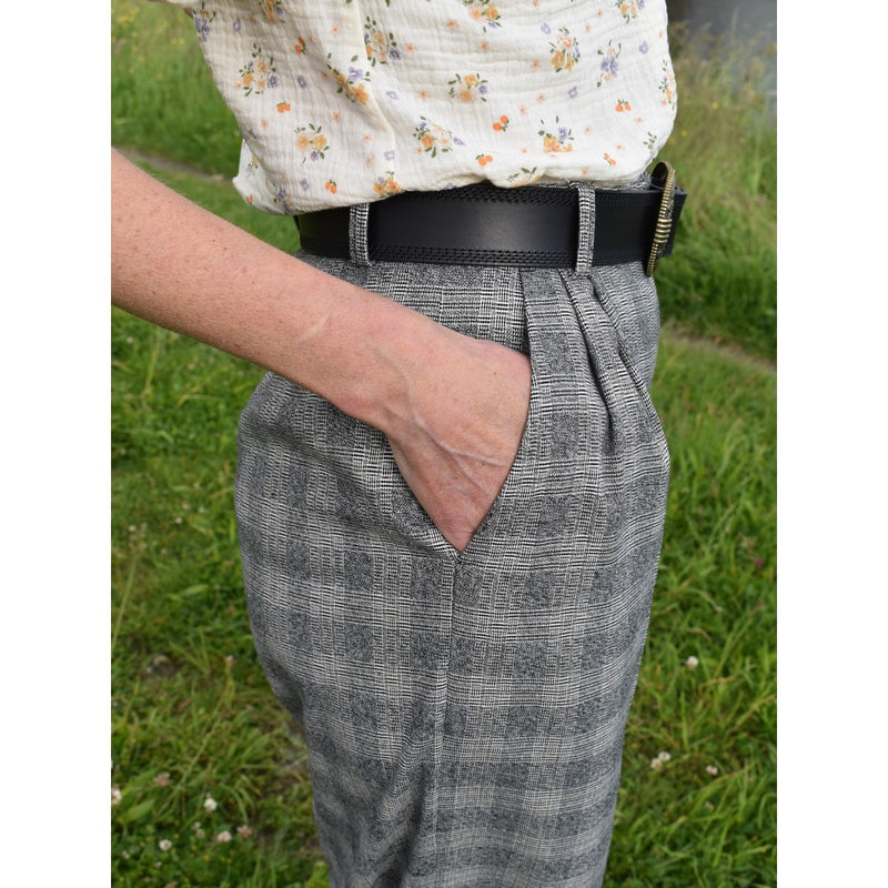 Tartan Check Bekleidungsstoff Stoff kariert grau