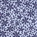 Musselin Stoff Double Gauze Baumwolle Blumen blau