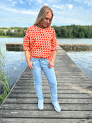 Arrow by Bienvenido Colorido French Terry Sweat Stoff orange