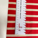 Baumwolle Jersey Stoff Streifen Stripes rot offwhite