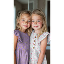 Musselin Stoff Double Gauze Stickerei Herzen flieder neongelb