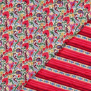 Jacken Baumwolle Voile Stepp Stoff Stepper weiß pink