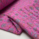 Jacken Doubleface Musselin Stepp Stoff Stepper rosa blau