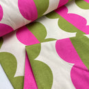 Mies & Moos Jersey Stoff retro pink grün