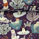 Swafing Polar Playtime French Terry Sweat Stoff by Bienvenido Colorido lila