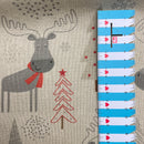 Swafing Christmas Canvas Stoff Weihnachten beige