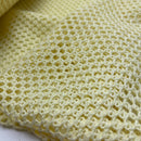 Fibre Mood Strick Häkel Stoff Fischnetz hellgelb