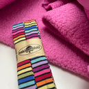 Teddy Boucle Stoff Jackenstoff mit Fleeceabseite pink