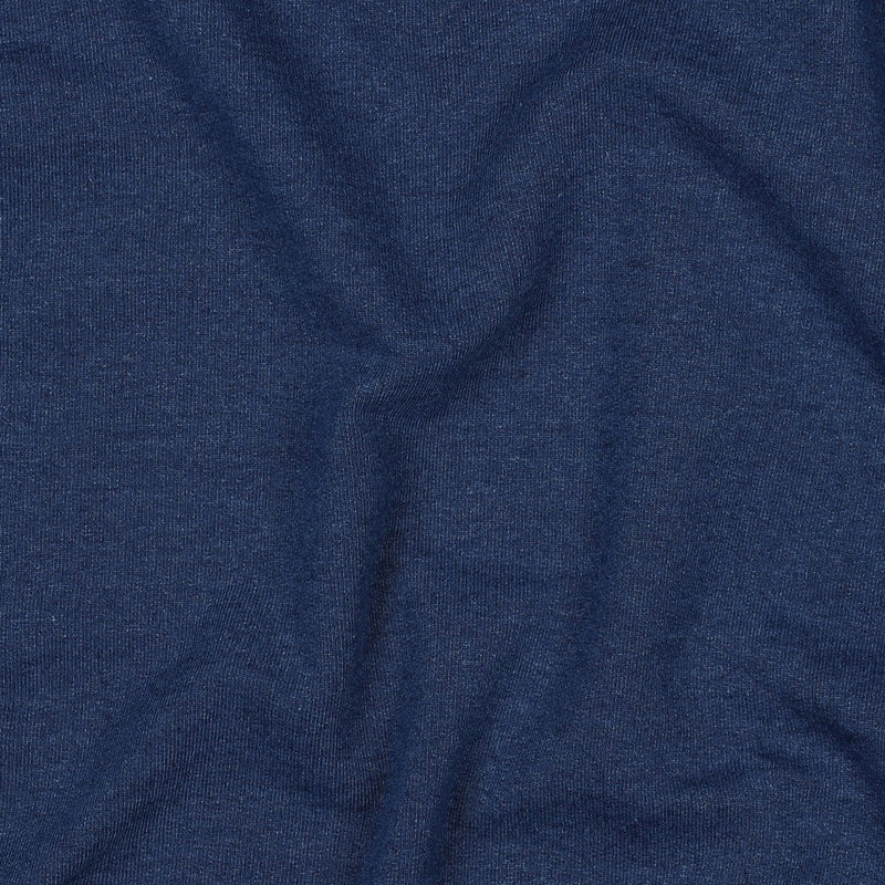 Denim French Terry Sweat Stoff blau