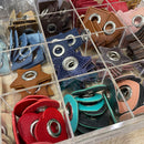 Veno Ösen Patches für Kordeln Lederimitat