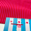 Jersey Stoff Streifen pink
