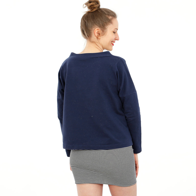 Papierschnittmuster Studio Schnittreif Oversized Sweater Frau Isa