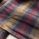 Baumwoll Flanell Stoff Swafing Maverick dunkelrot kariert