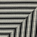Strick Jacquard Stoff Streifen schwarz