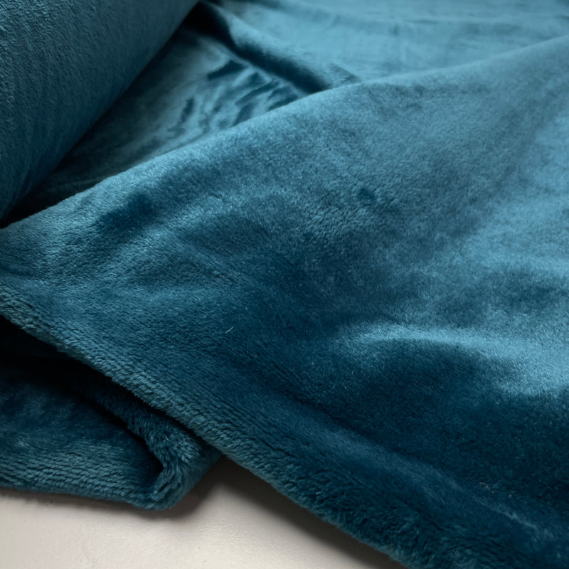 Polar Fleece Stoff uni petrol