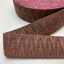 Gurtband Ethno rosa oliv 40 mm