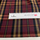 Baumwoll Flanell Stoff Swafing Maverick bordeaux schwarz Karo kariert